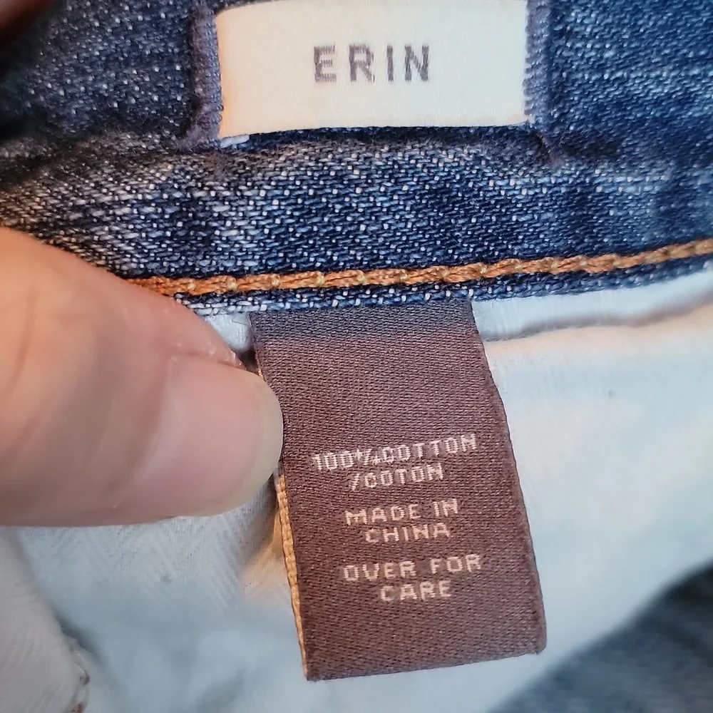 Abercrombie And Fitch Blue Distressed Jeans ERIN - Picture 9 of 9
